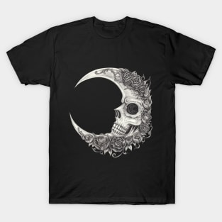 Surreal moon skull. T-Shirt